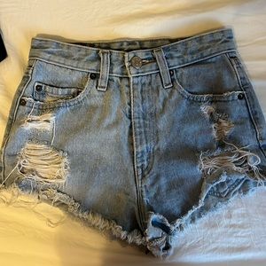 Denim mini shorts. Size XS
